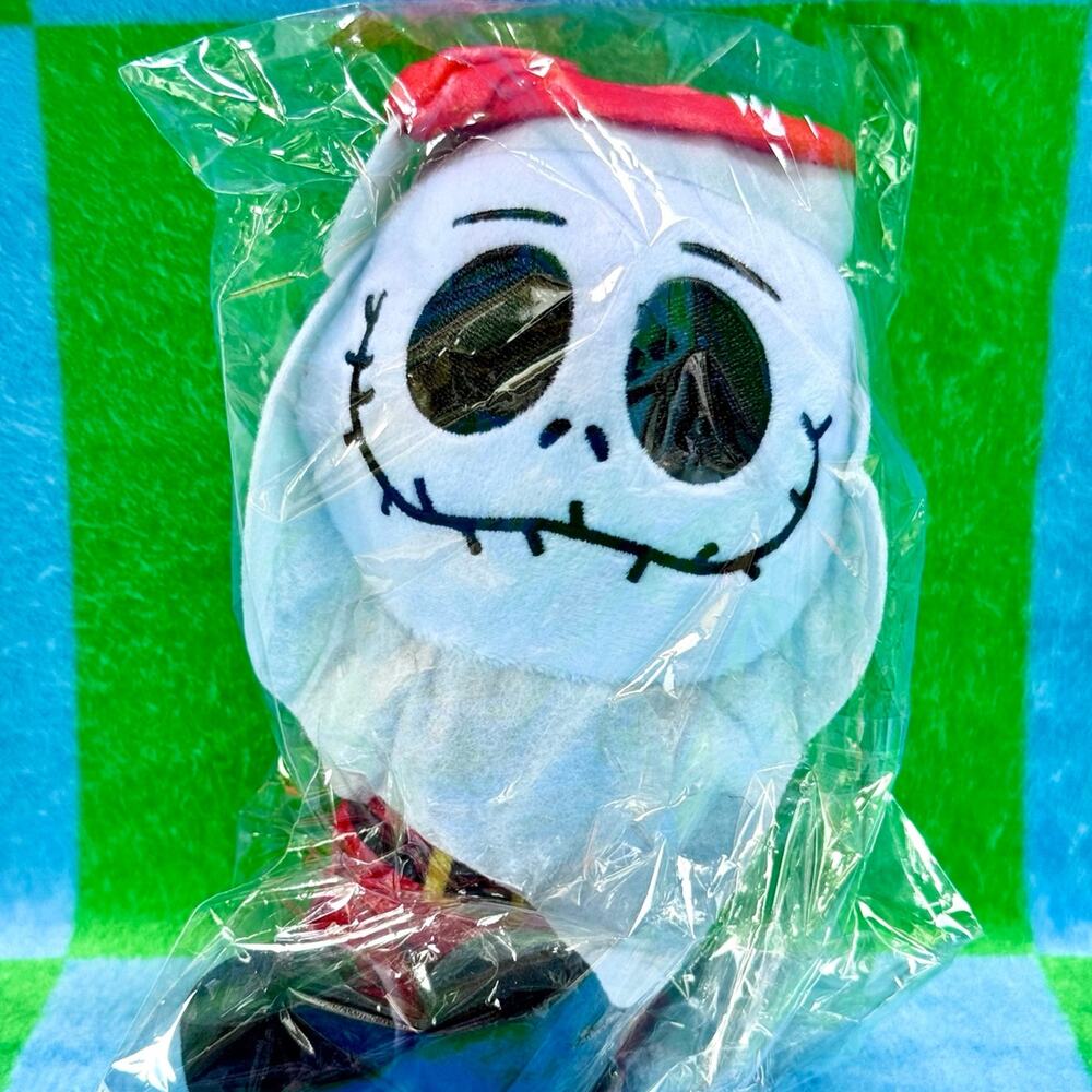 Tim Burton Nightmare Before Christmas Santa Jack Skellington Plush SEALED